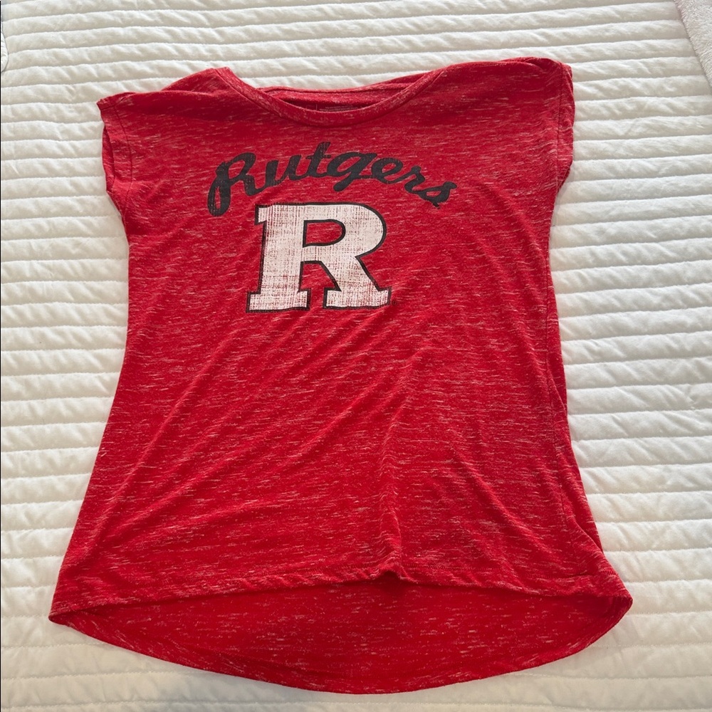 Campus Heritage Red Rutgers R Graphic Tank Top